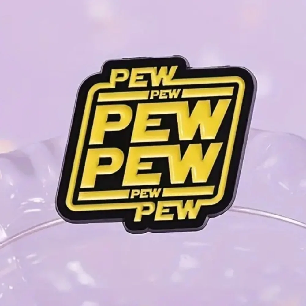 3/$25 Retro Star Wars Style Unisex Pin “Pew Pew Pew…”